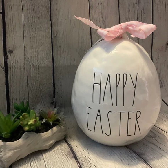 Rae Dunn Happy Easter Ceramic Egg - Picture 1 of 3